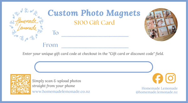 Homemade Lemonade Gift Card - Physical