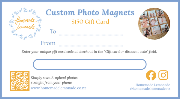 Homemade Lemonade Gift Card - Physical